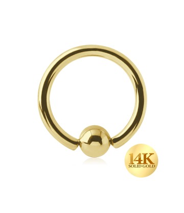 14K Gold Basic Face Piercing 14KY MBCR (MOQ 10 pcs)